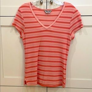 Hard Tail Striped Peach Top
